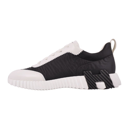 Hermes Sneakers Bouncing Leather Shoes Suede Black — view 7