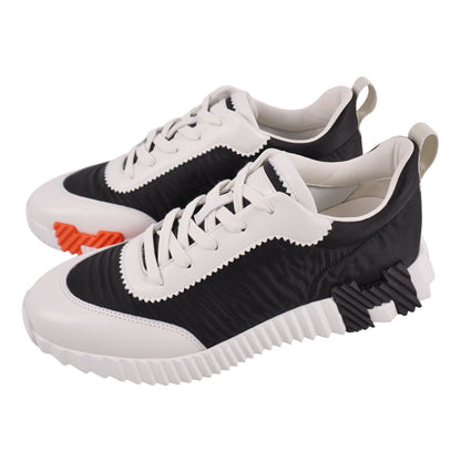 Hermes Sneakers Bouncing Leather Shoes Suede Black — view 2
