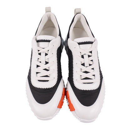 Hermes Sneakers Bouncing Leather Shoes Suede Black — view 4
