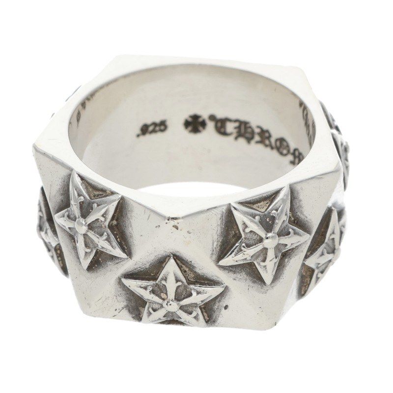 Chrome Hearts Pentagon Star Silver Ring — view 5