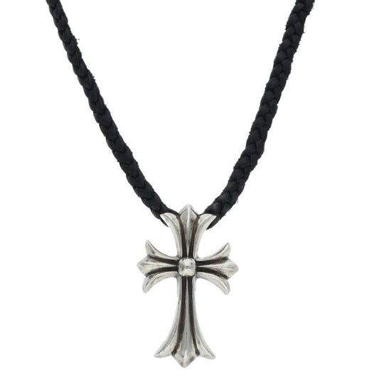 Chrome Hearts CH BC Small CH Cross Boro Chip Silver Necklace