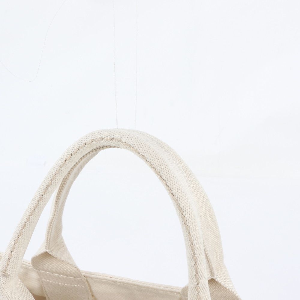 Prada Canapa Triangle Logo Tote Bag Shoulder — view 2