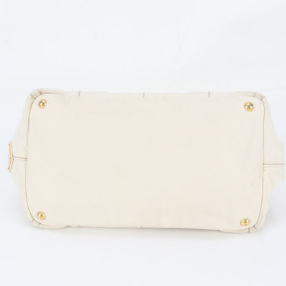 Prada Canapa Triangle Logo Tote Bag Shoulder — view 6