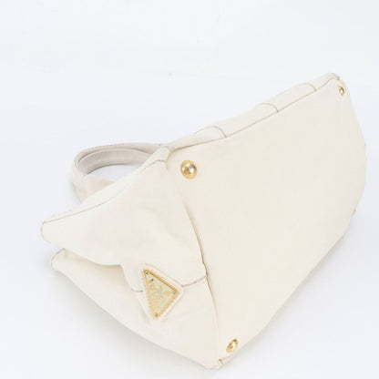 Prada Canapa Triangle Logo Tote Bag Shoulder — view 4