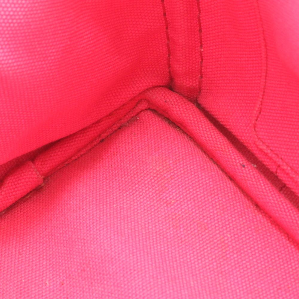 Prada Canapa Handbag Tote Pink Triangle Logo — view 8