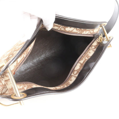 Dior Vintage Trotter Canvas Leather Shoulder Bag — view 7