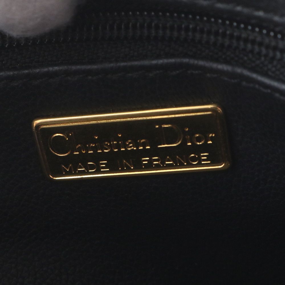 Dior Leather Handbag Tote — view 8