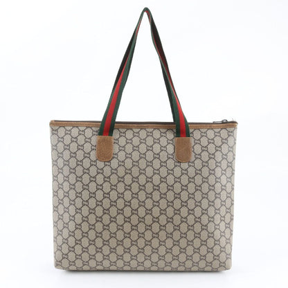 Gucci Sherry Line GG Plus Leather Tote Bag Shoulder Business Document — view 3