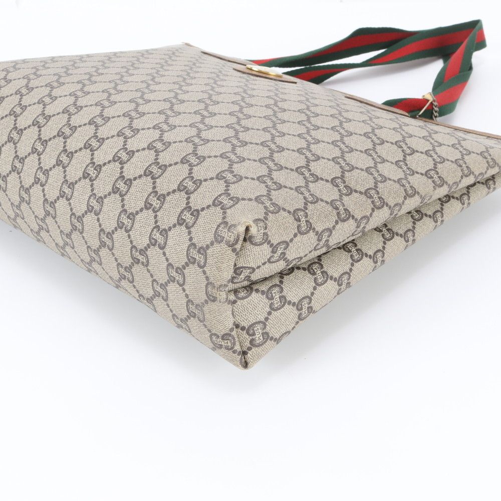 Gucci Sherry Line GG Plus Leather Tote Bag Shoulder Business Document — view 5