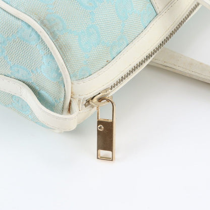 Gucci GG Canvas Mini Boston Leather Handbag Tote — view 8