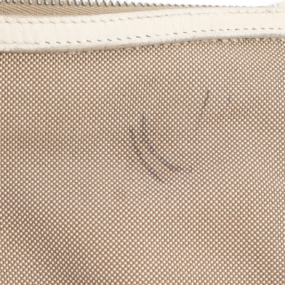 Prada Leather Canvas Shoulder Bag — view 8