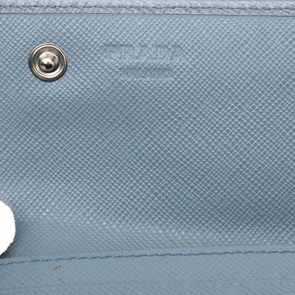Prada Saffiano Wallet Light Blue Leather — view 5