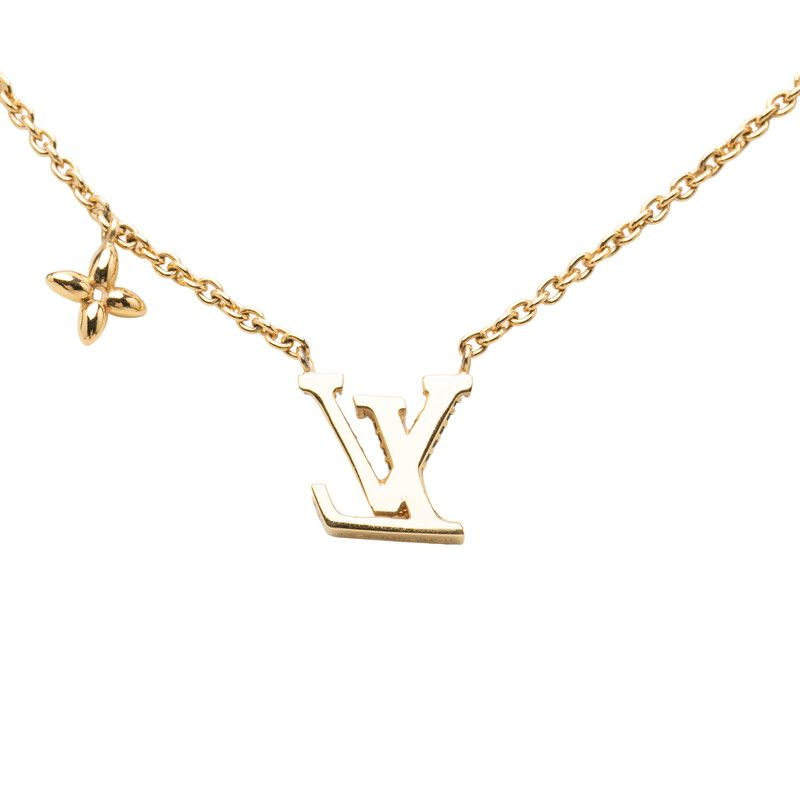 Louis Vuitton Necklace LV Iconic Gold Plated Rhinestone — view 2