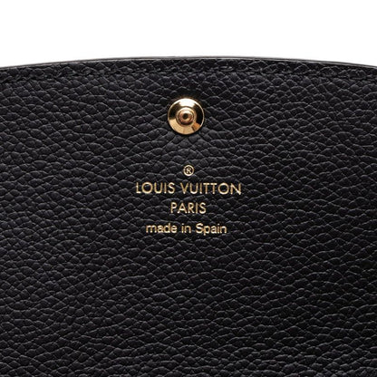 Louis Vuitton Monogram Empreinte Portefeuille Emily Wallet Black Leather — view 5