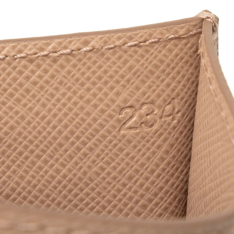 Prada Card Case Pink Beige Saffiano Leather — view 6
