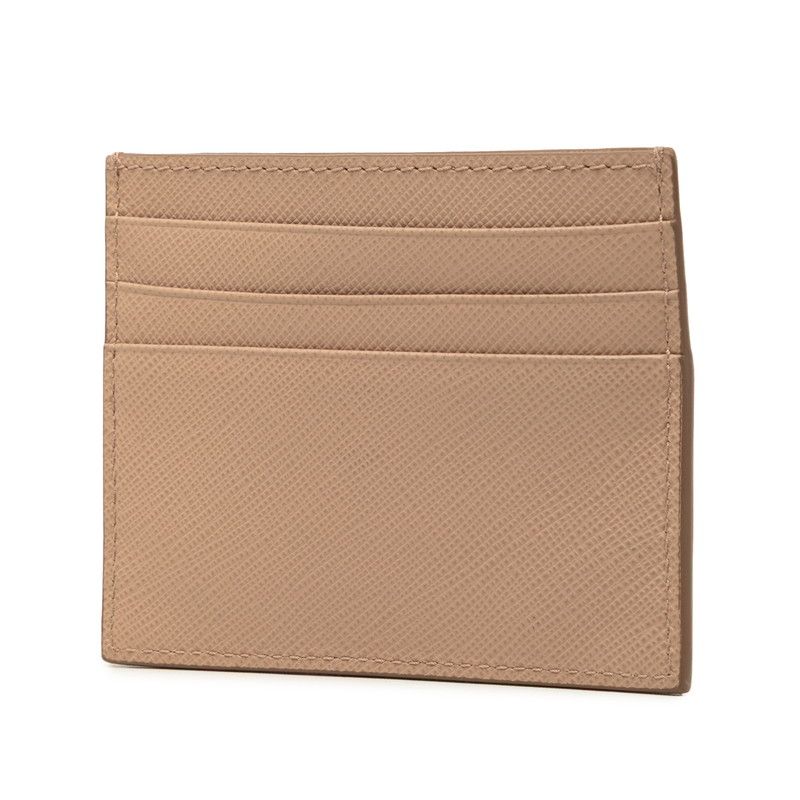 Prada Card Case Pink Beige Saffiano Leather — view 2