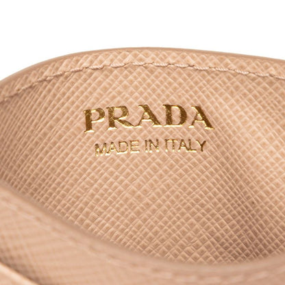 Prada Card Case Pink Beige Saffiano Leather — view 5
