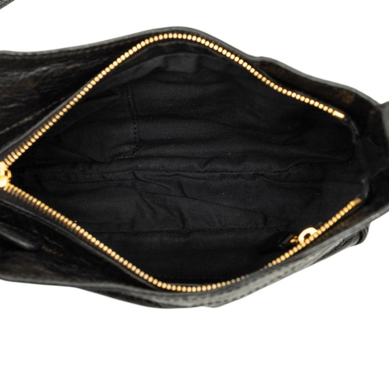 Balenciaga Giant Hips Crossbody Shoulder Bag Black Leather — view 4