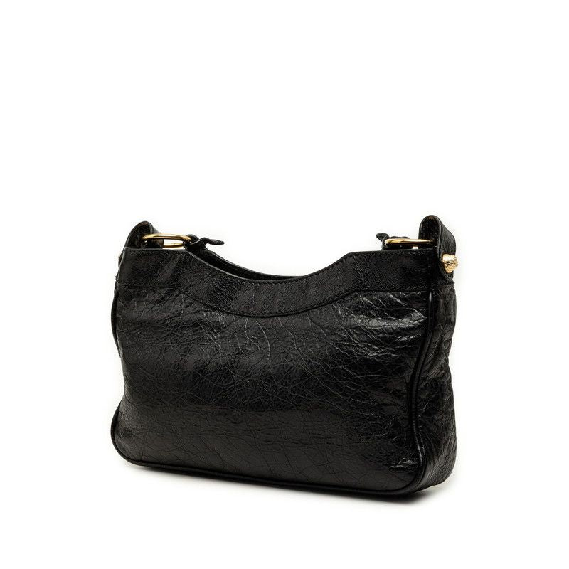 Balenciaga Giant Hips Crossbody Shoulder Bag Black Leather — view 2