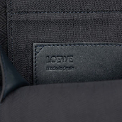 Loewe Anagram Vertical Crossbody Pocket Shoulder Bag Navy Leather — view 5