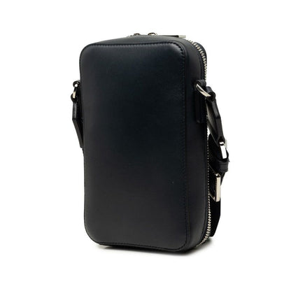 Loewe Anagram Vertical Crossbody Pocket Shoulder Bag Navy Leather — view 2