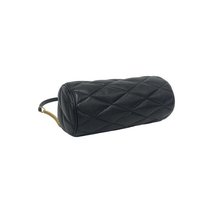 Saint Laurent Paris Sade Mini Tube YSL Logo Lambskin Shoulder Bag Black — view 7