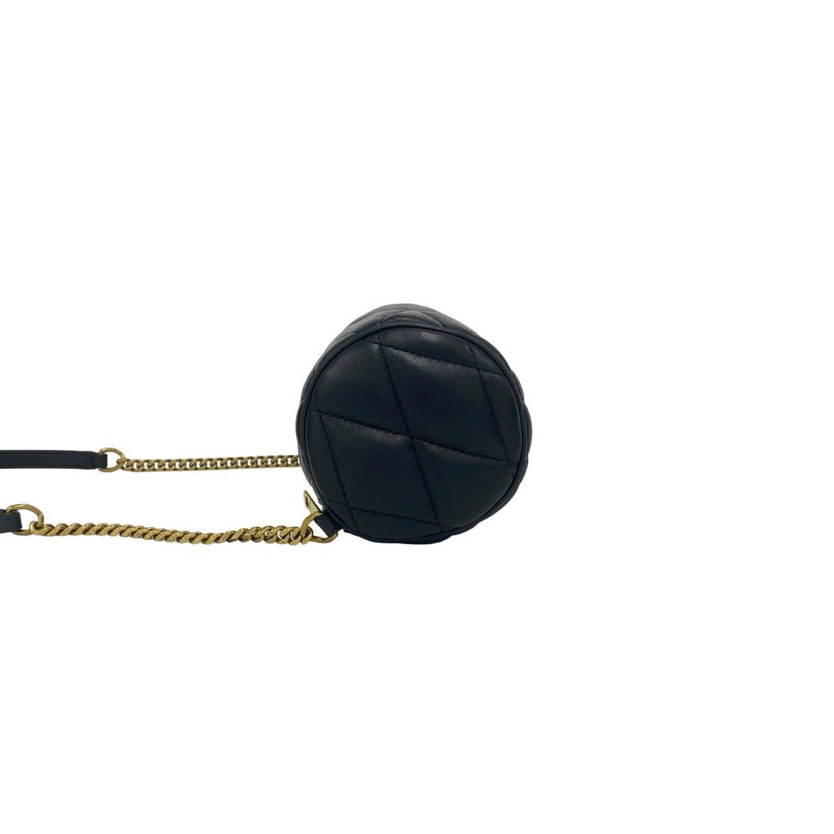 Saint Laurent Paris Sade Mini Tube YSL Logo Lambskin Shoulder Bag Black — view 5