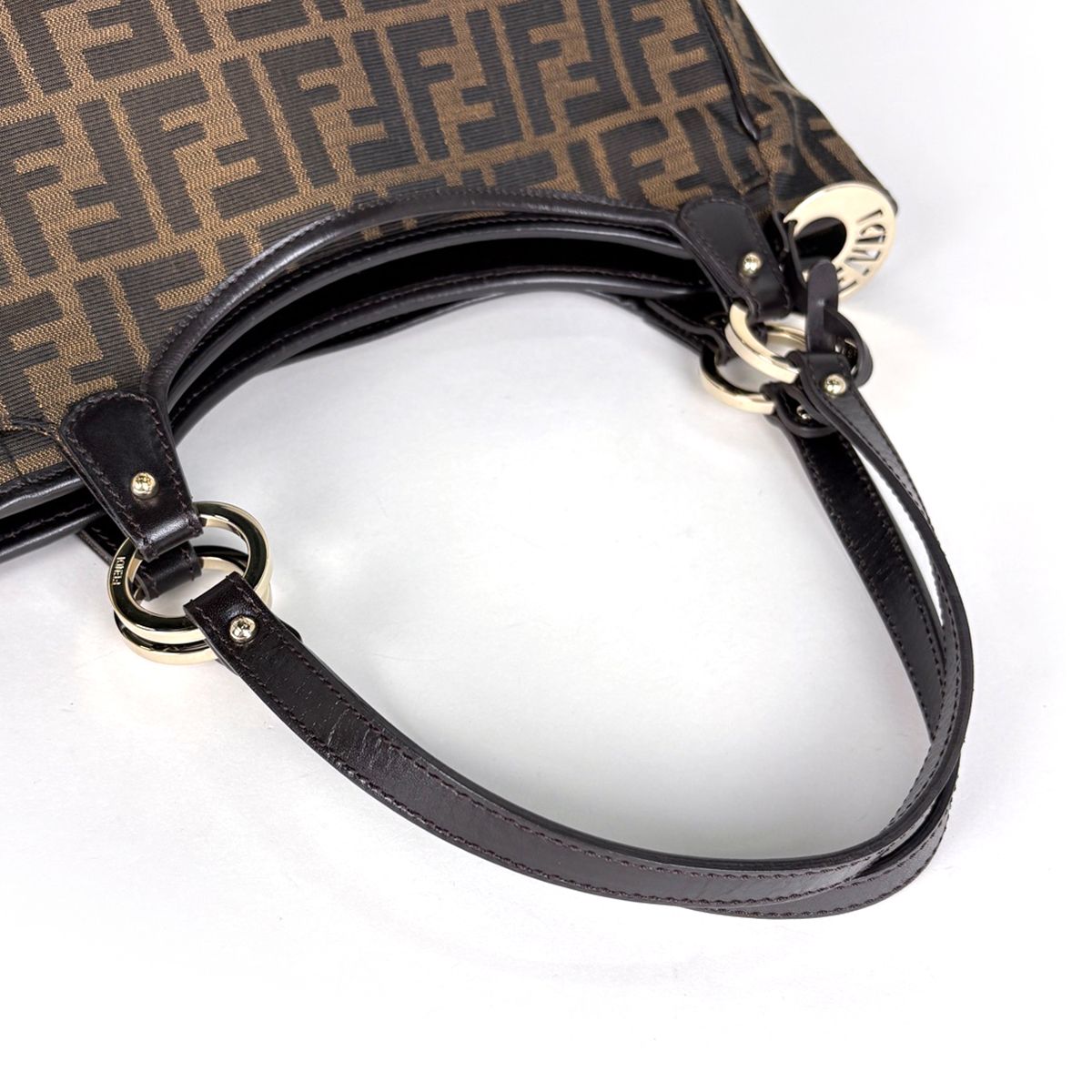 Fendi Tote Bag Zucca Pattern Canvas Brown — view 6