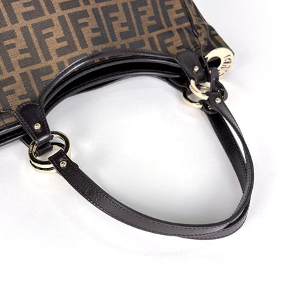 Fendi Tote Bag Zucca Pattern Canvas Brown — view 6