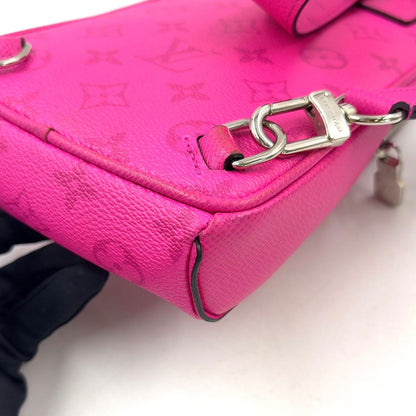 Louis Vuitton Outdoor Sling Fuchsia Pink Belt Bag Silver — view 8