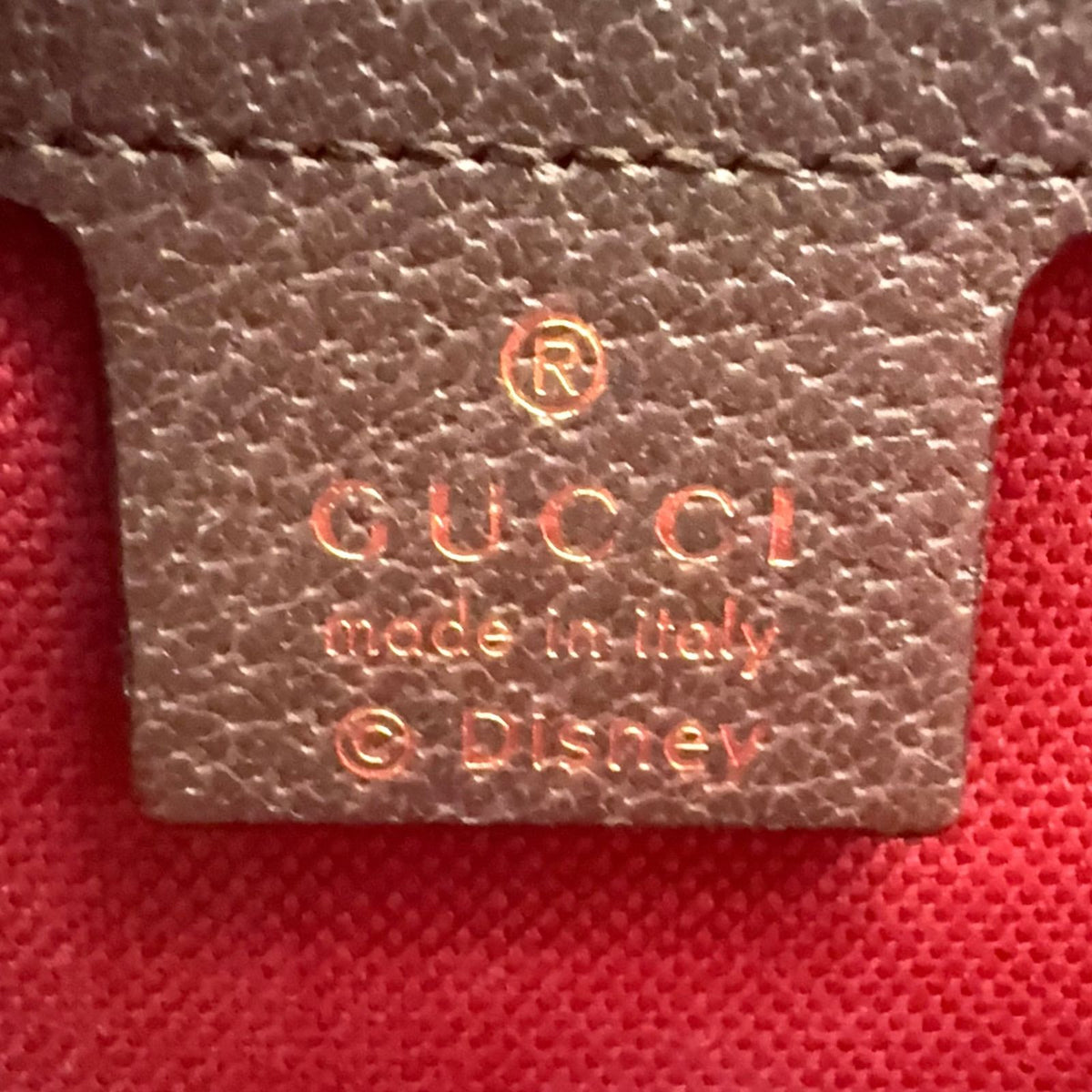 Gucci GG Supreme Disney Donald Duck Waist Bag Leather Brown Multicolor Gold — view 4