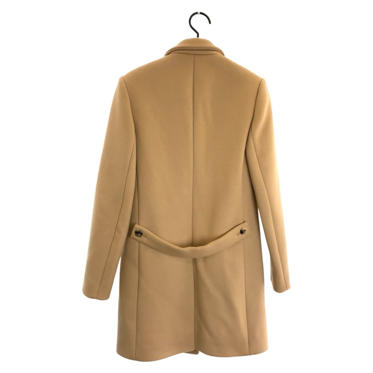 Balenciaga Beige Wool Acetate Rayon Coat Chesterfield — view 2