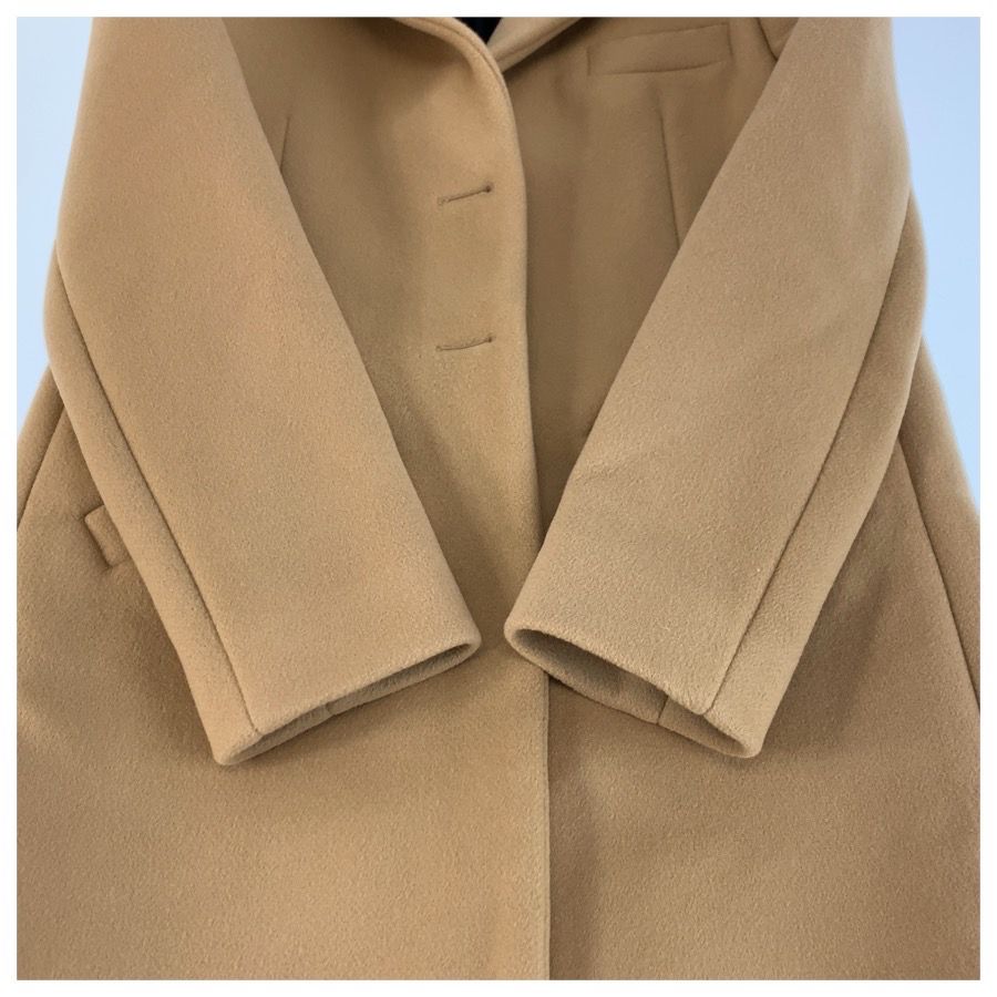 Balenciaga Beige Wool Acetate Rayon Coat Chesterfield — view 6