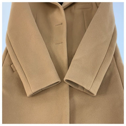Balenciaga Beige Wool Acetate Rayon Coat Chesterfield — view 6