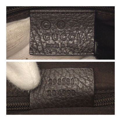 Gucci GG Crystal Brown Beige Gold Hobo Shoulder Bag — view 3