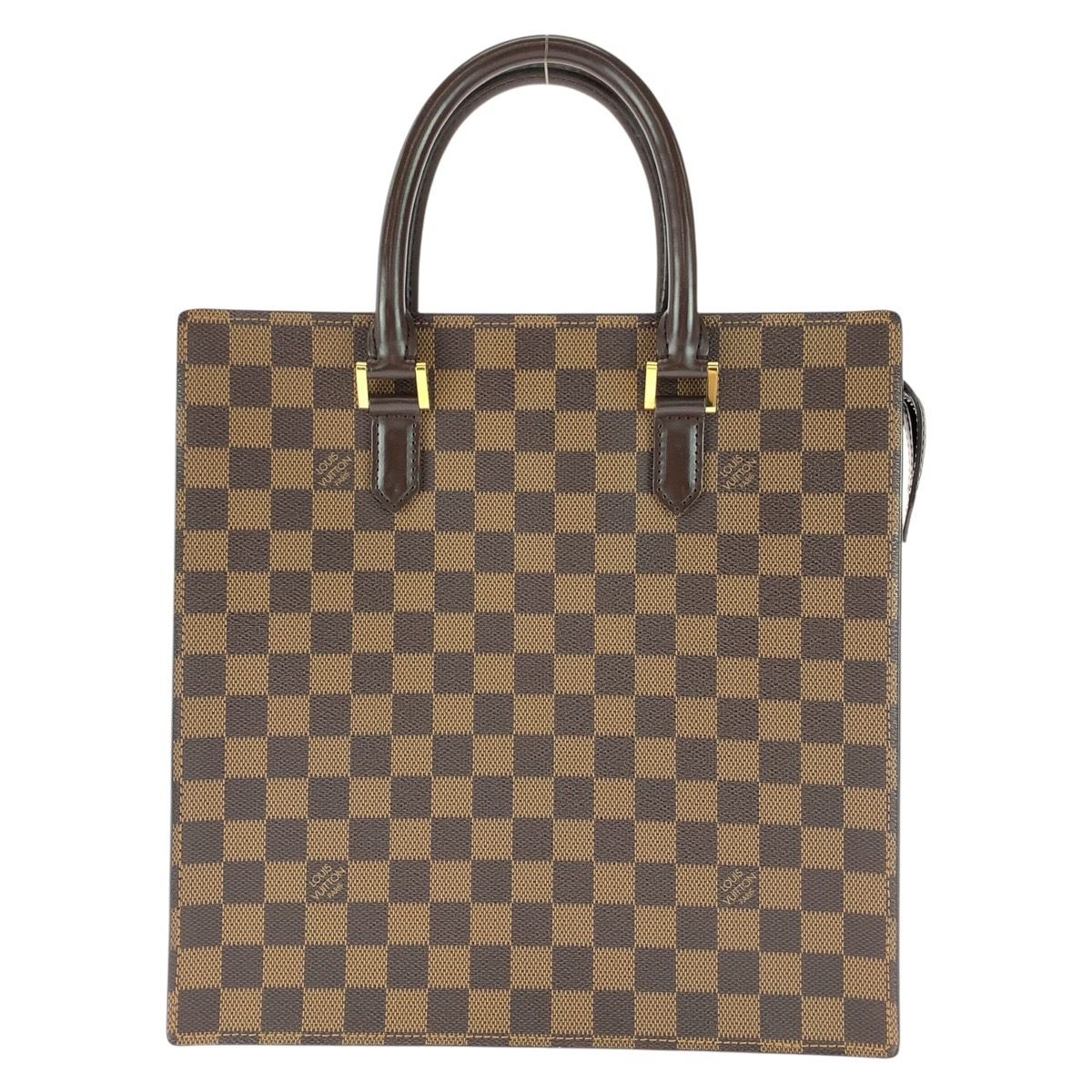 Louis Vuitton Damier Vvarnish PM Brown Gold Leather Tote Bag — view 2