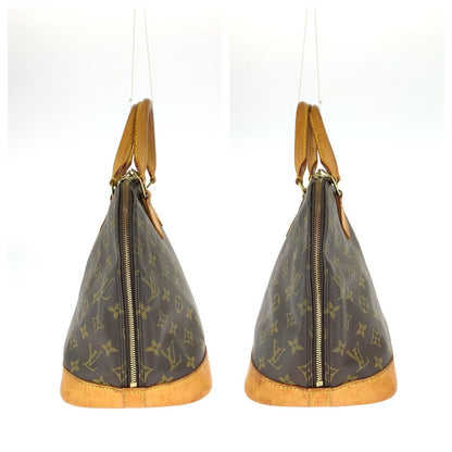 Louis Vuitton Monogram Alma Brown Gold Leather Handbag — view 8