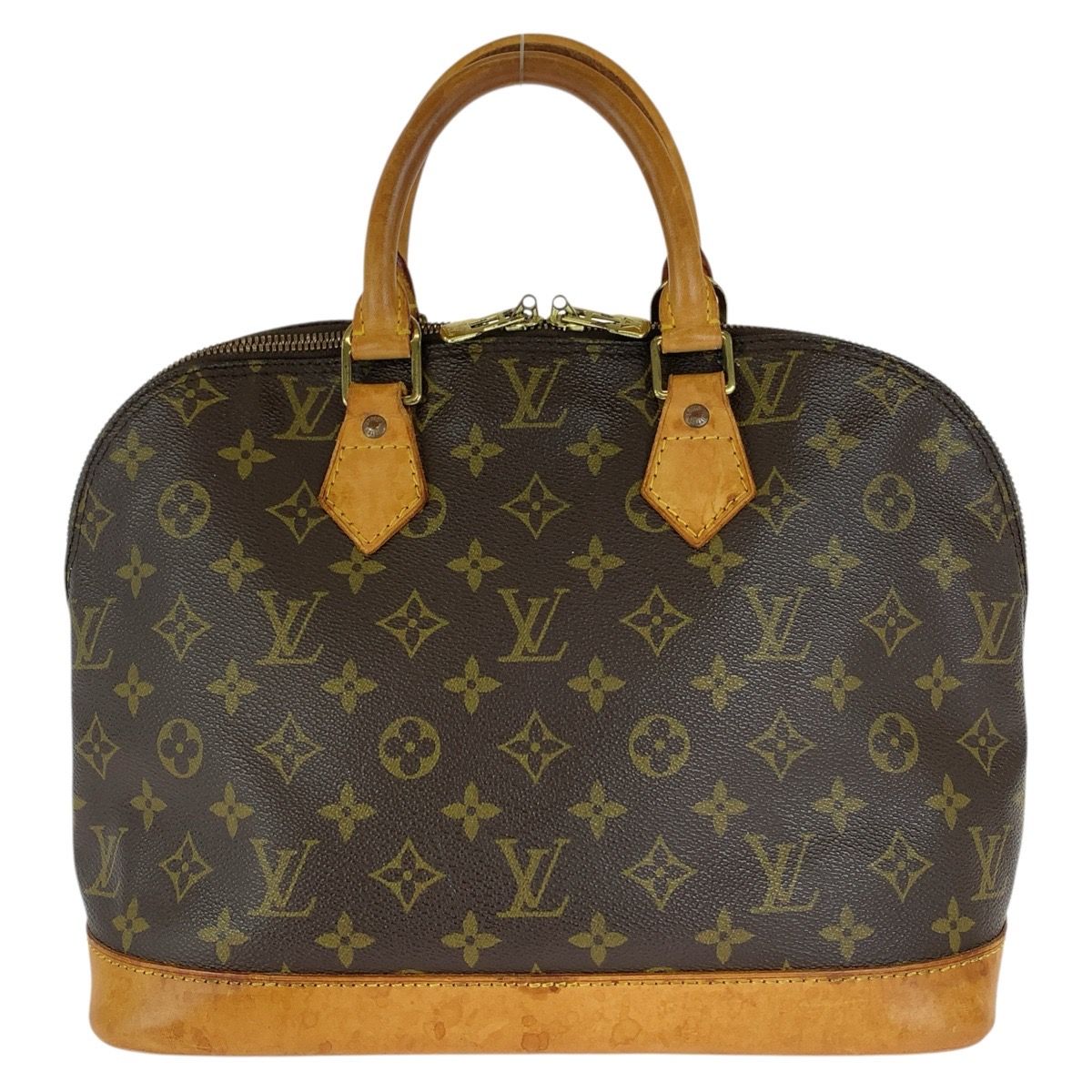 Louis Vuitton Monogram Alma Brown Gold Leather Handbag — view 2