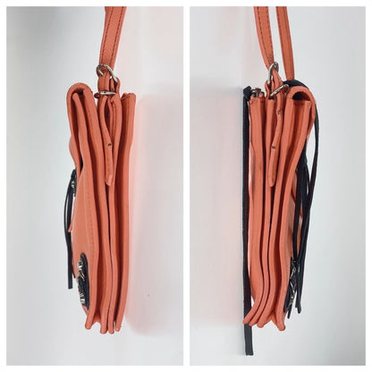 Balenciaga Papier Mini Triple Pink Silver Leather Shoulder Bag Pochette — view 7