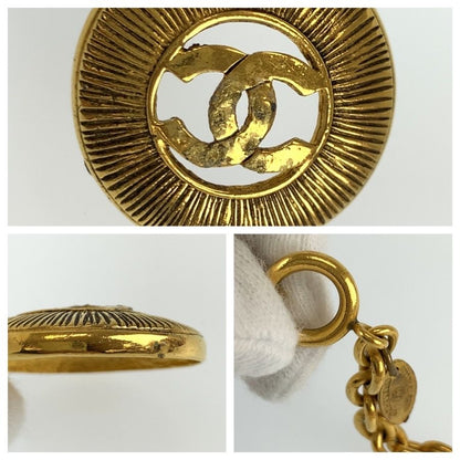 Chanel Vintage CC Logo Gold Plated Necklace — view 6