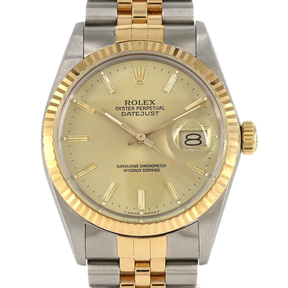 Rolex Datejust Stainless Steel Yellow Gold Automatic