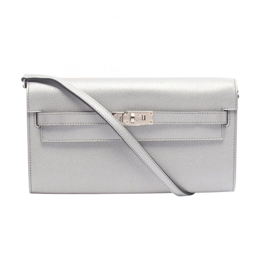 Hermes Shoulder Bag Kelly to Go Argent Long