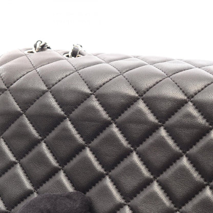 Chanel Shoulder Bag Quilted Black Lambskin Flap Chain — view 6