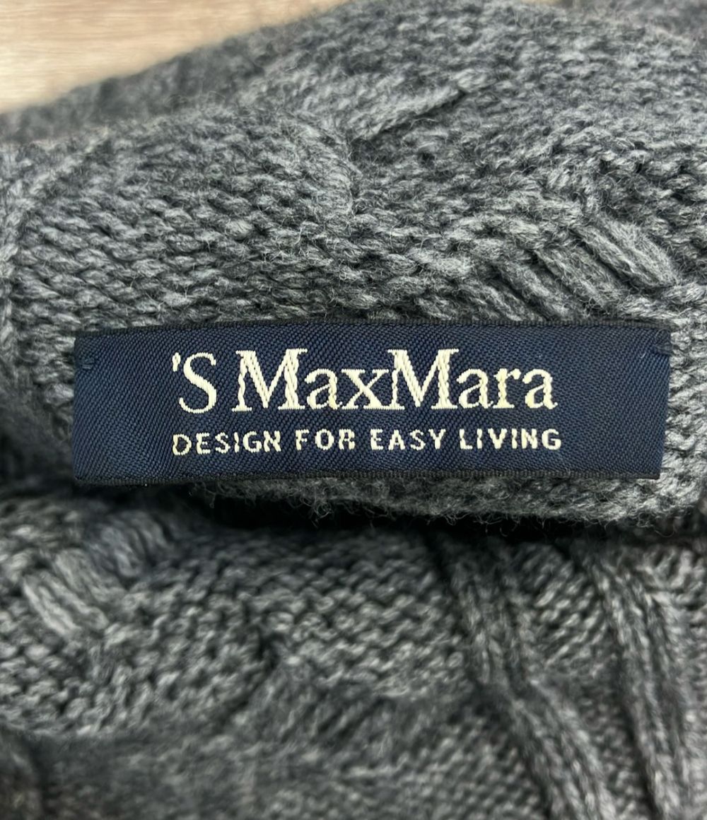 Max Mara S Long Sleeve High Neck Knit Sweater M — view 3