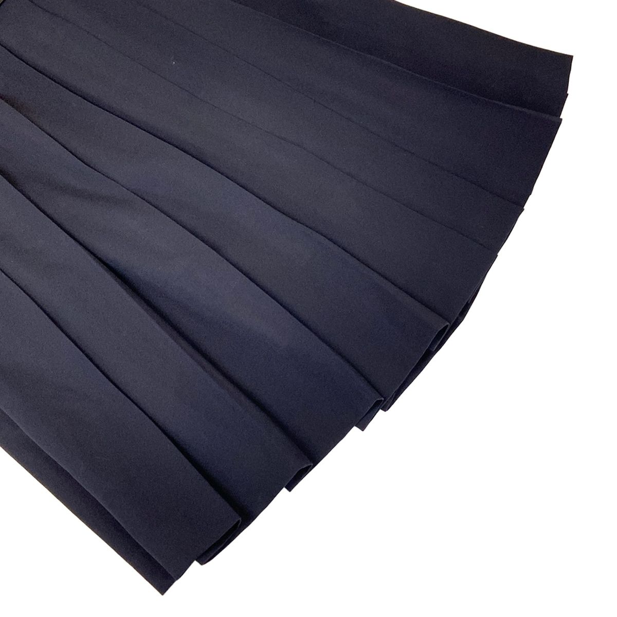 Prada Skirt M Dark Navy Knee-Length Pleats Wool — view 6