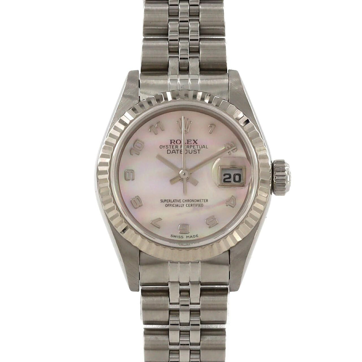 Rolex Datejust Stainless Steel White Gold Automatic