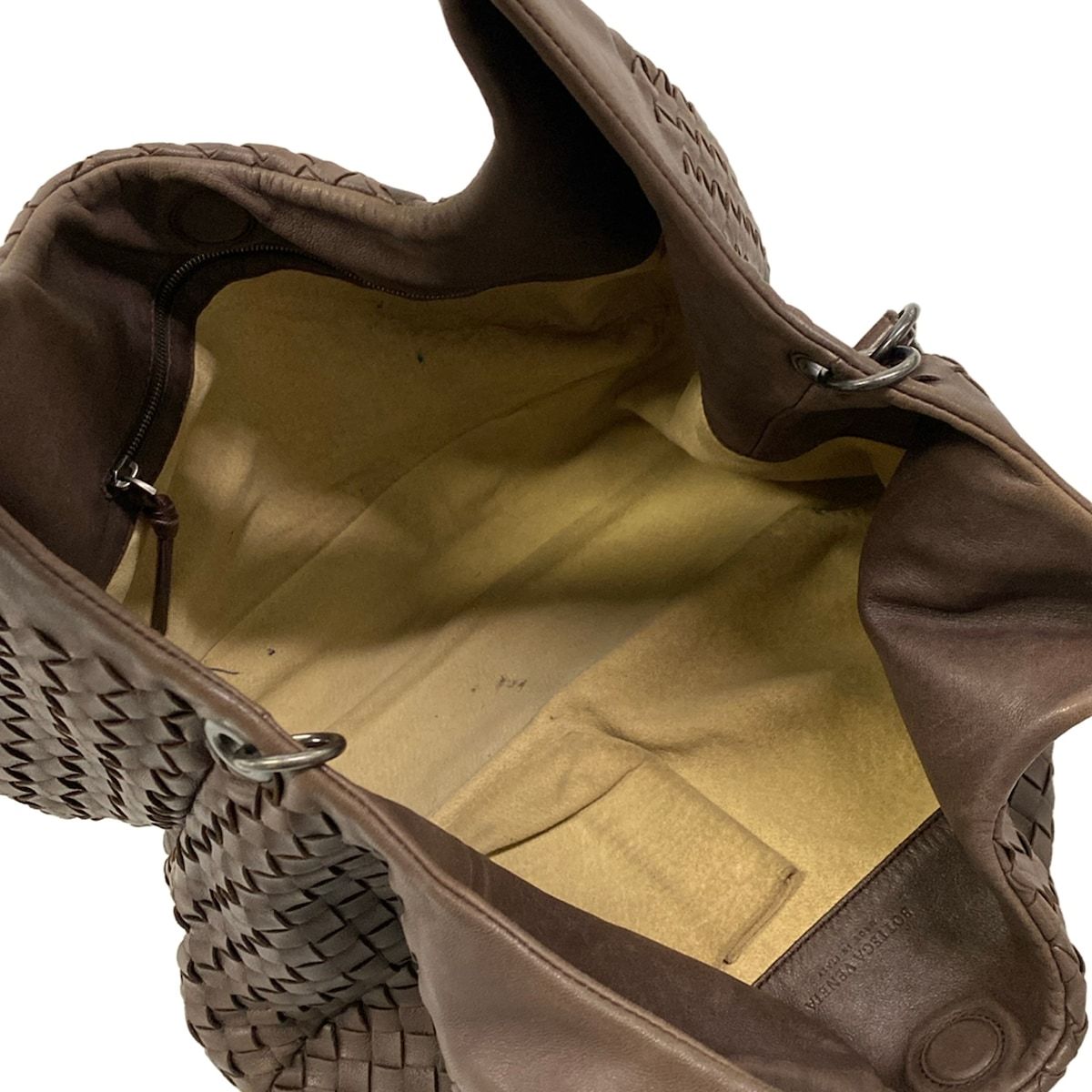 Bottega Veneta Shoulder Bag Intrecciato Dark Brown Leather — view 7