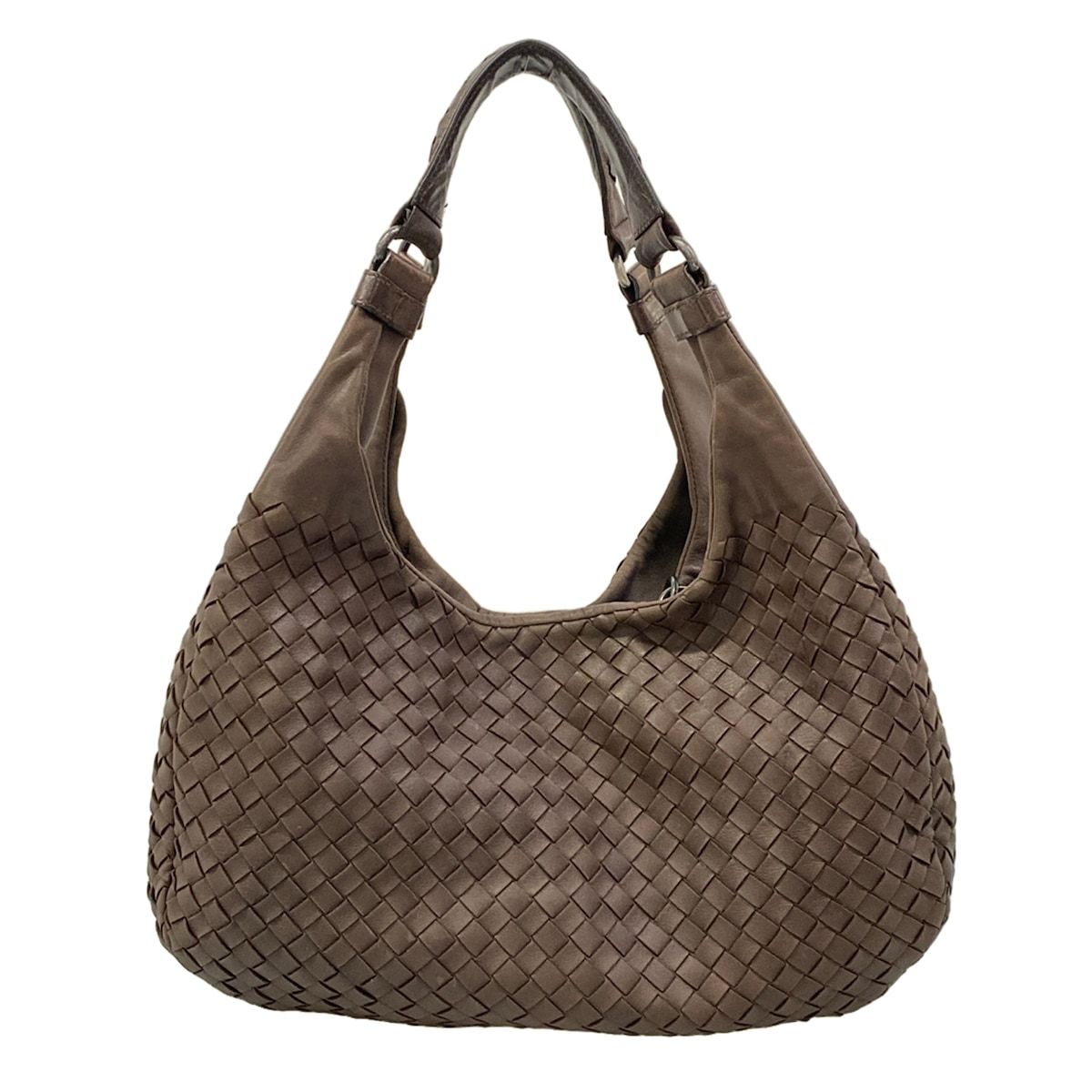 Bottega Veneta Shoulder Bag Intrecciato Dark Brown Leather — view 3