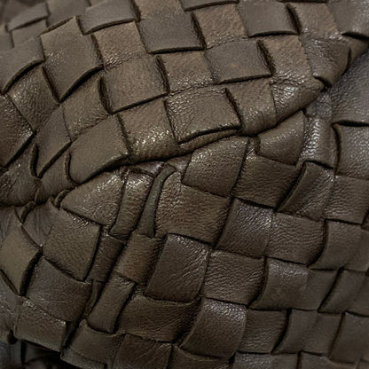 Bottega Veneta Shoulder Bag Intrecciato Dark Brown Leather — view 6