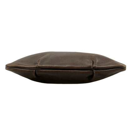 Hermes Shoulder Bag Kaka Wet Dark Brown Leather — view 5